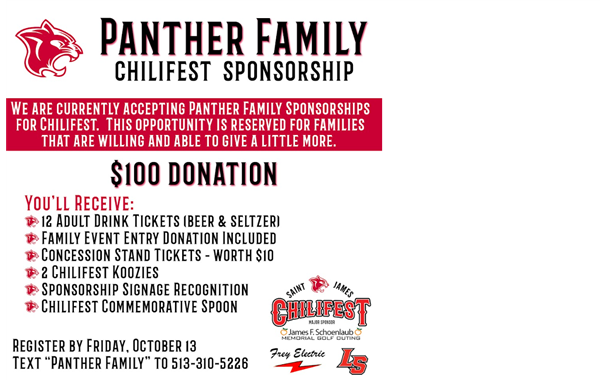 Panther Family Chilifest Sponsor?
